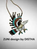Colier Zuni -Nativ Amerindian din Argint