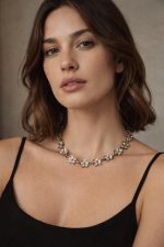 Colier Argint Model Floral - imagine 2