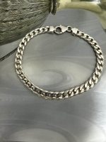 Bratara Argint Model Cuban 19.5 cm - imagine 2