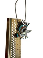 Colier Zuni -Nativ Amerindian din Argint - imagine 3