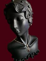 Argint , Granat - Set Lant, Medalion, Cercei