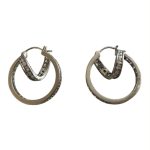 Cercei Creole Argint Model Interesant