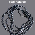 Colier Perle Gri - Cocktail 120 cm