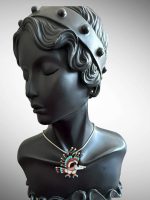 Colier Zuni -Nativ Amerindian din Argint - imagine 4