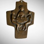 Crucifix Bronz cu Isus - Cina lui Emaus