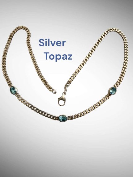 Lant Argint cu Topaz