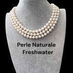 Superb Colier cu Perle Mari 8 mm - Triplu