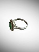 Inel Argint cu Imitatie Smarald 19.50 mm - imagine 3