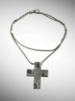 Cruce Argint decorata cu Cristale - imagine 2
