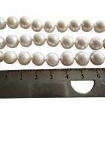 Superb Colier cu Perle Mari 8 mm - Triplu - imagine 5