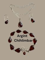 Set Argint cu Chihlimbar