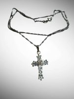 Argint Cruce, Cruciulita + Lantisor 42 cm