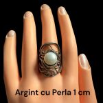 Inel Argint  ISRAEL cu Perla Naturala