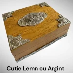 Cutie Caseta Lemn cu Argint