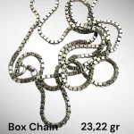 Lant Argint 80 cm Box Chain