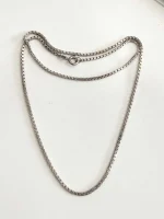 Lant Argint 51 cm Box Chain - imagine 2