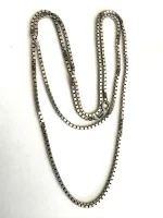 Lant Argint 80 cm Box Chain - imagine 2