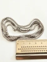 Lant Argint 80 cm Box Chain - imagine 3