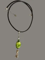 Colier Piele , Argint Murano
