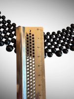 Colier tip Guler - Margele Negre - imagine 3