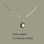 Colier Argint cu Granat, Perla