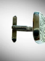 Butoni Argint si Aur 14 k - imagine 2