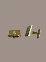 Vintage- Butoni Eleganti - placat cu aur - imagine 2