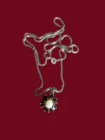 Colier Argint cu Granat, Perla - imagine 4